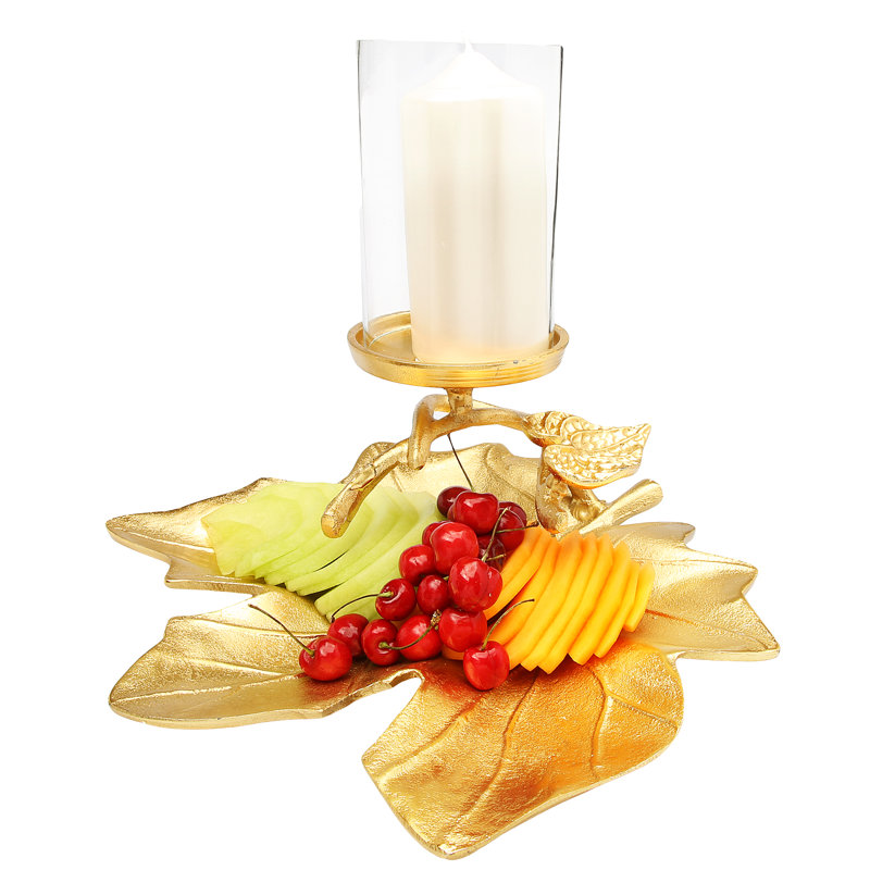 10.5'' H Metal Tabletop Dish