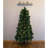 Home Heritage Pine 5' Artificial Half Christmas Tree Prelit 100 LED Lights
