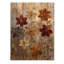 Fantasy Dahlia Flower Field I - Décoration murale en bois de dahlia - sur bois de pin naturel-60893470