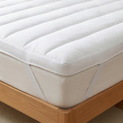 Fernbush Hypoallergenic 2 Inch Mattress Topper With Elastic Straps