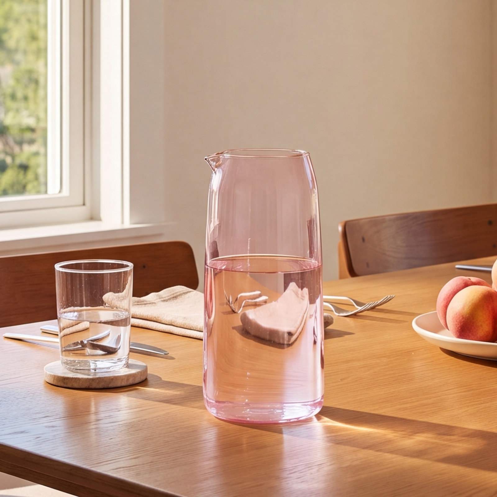 52oz. Glass Pitcher, Blush