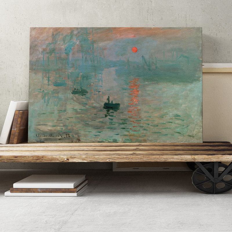 Sunrise by Claude Monet - Wrapped Canvas, 50cm H x 76cm W