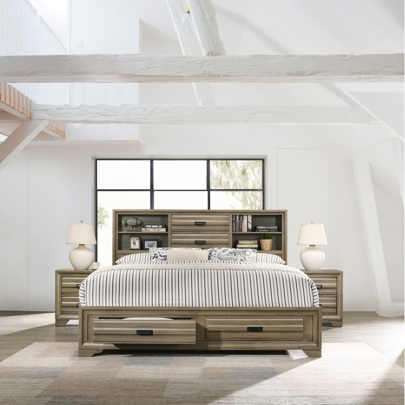 Cloe Solid Wood Piece Bedroom Set, Queen