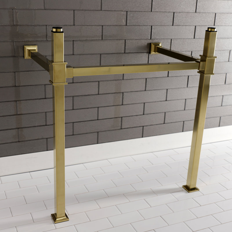 Pieds de lavabo console en acier inoxydable Kingston Brass Fauceture, Laiton brossé