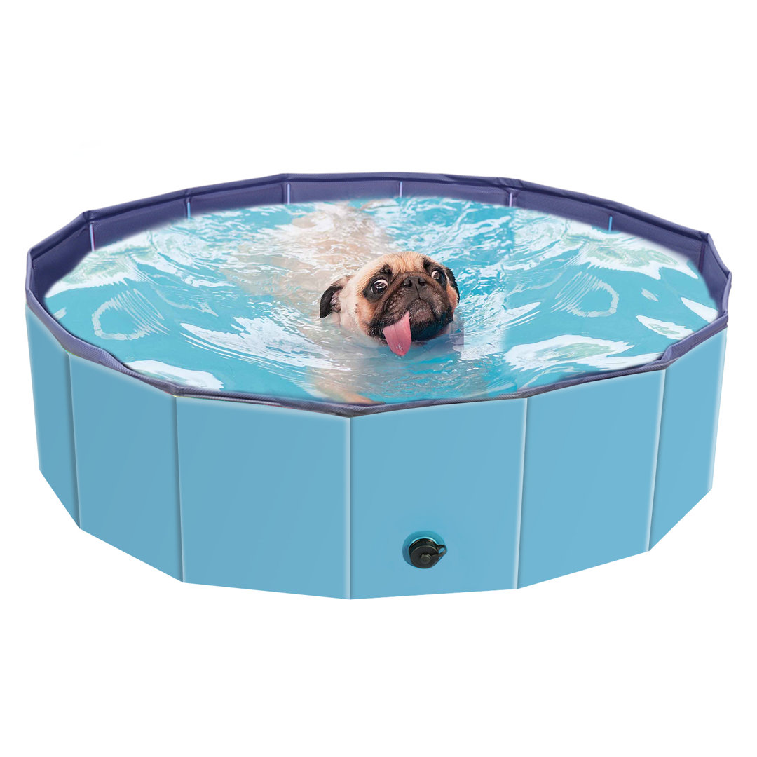 Rosemont Foldable Pet Pool Swimming Bathing Tub