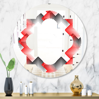 Miroir mural éclectique quadrilobe