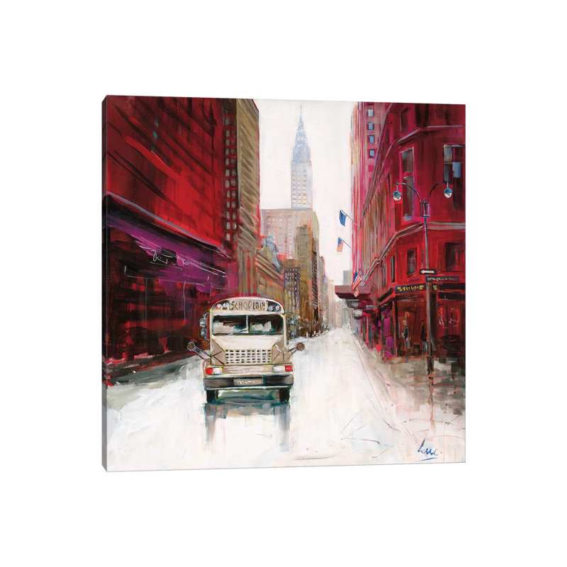 Red Fusion VI by Luc. - Wrapped Canvas Painting, 66.04 cm H x 66.04 cm W x 1.91 cm D