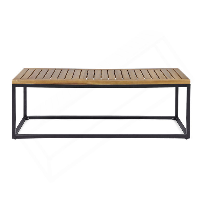JECO INDUSTRIAL WOOD AND METAL BENCH, Natural