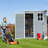 5X3ft Resin Outdoor Storage Shed Kit-Perfect To Store Patio Furniture-126590458