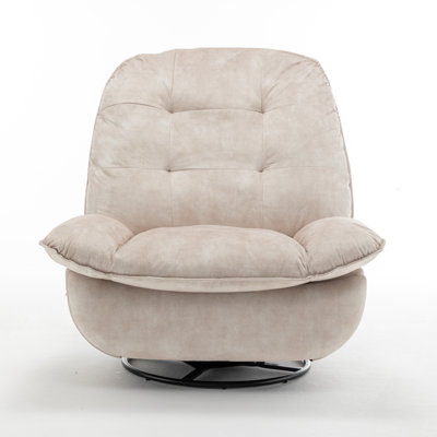 Recliner, Reclining Lazy Chair, Mobile Phone Holder, Large And Comfortable Reading Chair, Swivel Gliding Rocking Chair, Velvet