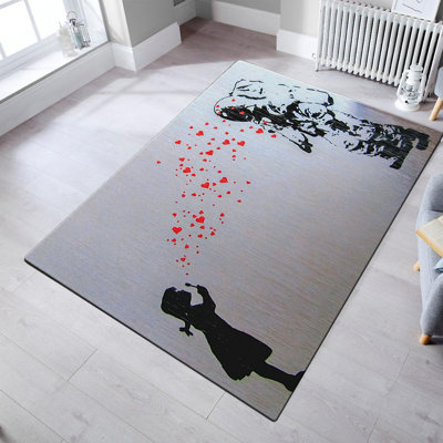 Luxurious Hall Carpet, 3.3 x 6.6 ft, 100% Polyester, 0.4 in Pile Height | Antibacterial & Non-Slip Underside | Machine Washable at 86°F, 700 g/m² | Perfect for High-Traffic Areas, Soft & Durable Design