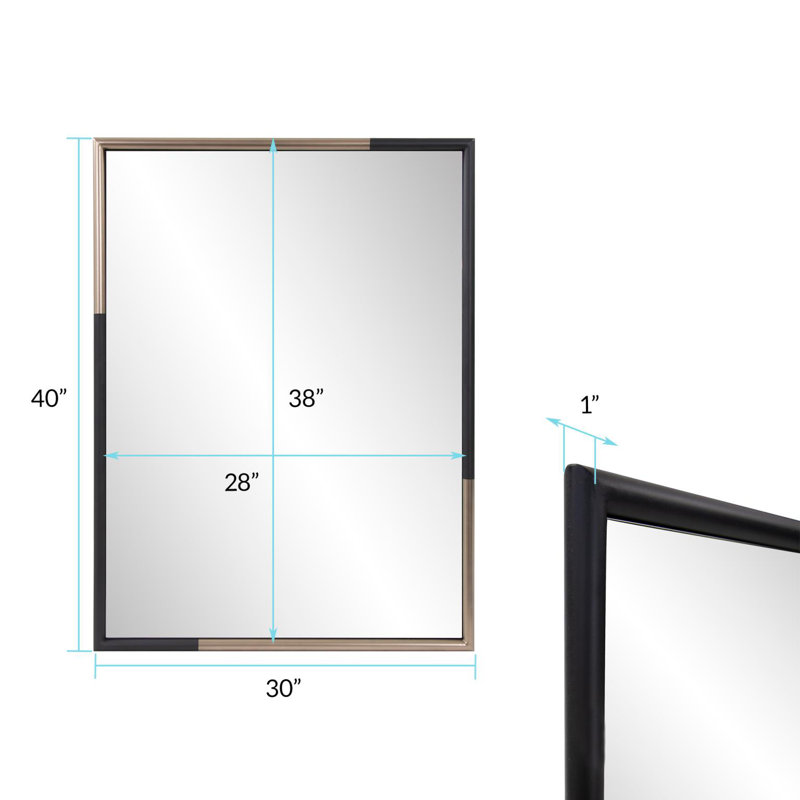 Metal Rectangle Wall Mirror