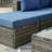 4-Person Outdoor Wicker Sectional Sofa Set With Cushions-124961461