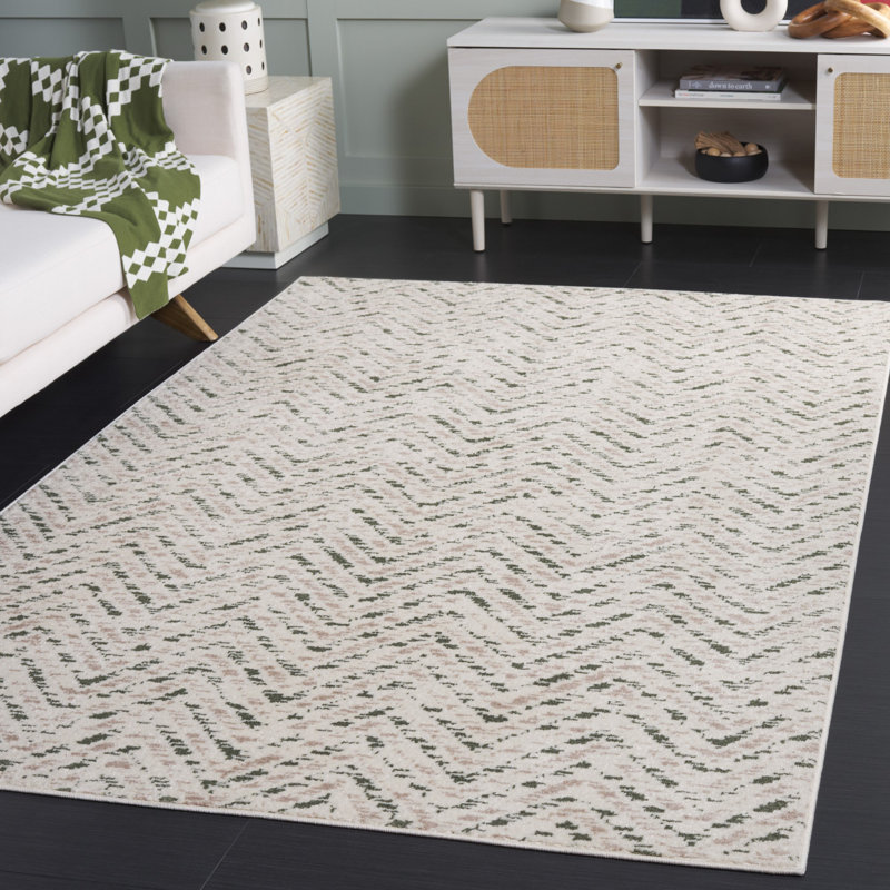 Sheletha Performance Chevron Rug, Rectangle 5'1" x 7'6"