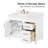 Burdick 42 In Single Off Centered Sink Bathroom Vanity-94467351