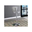 Tabouret de bar contemporain 2 pièces - Similicuir gris, base, structure en métal pour tabourets en cuir-945579522