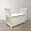 Banc de rangement en bois massif