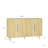 Fluted Sideboard And , Modern Wood Storage Cabinet With Adjustable Shelves Buffet Sideboard, For Home Elegance-340498451