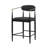 Upholstered Counter Stool with Metal Frame-460490066