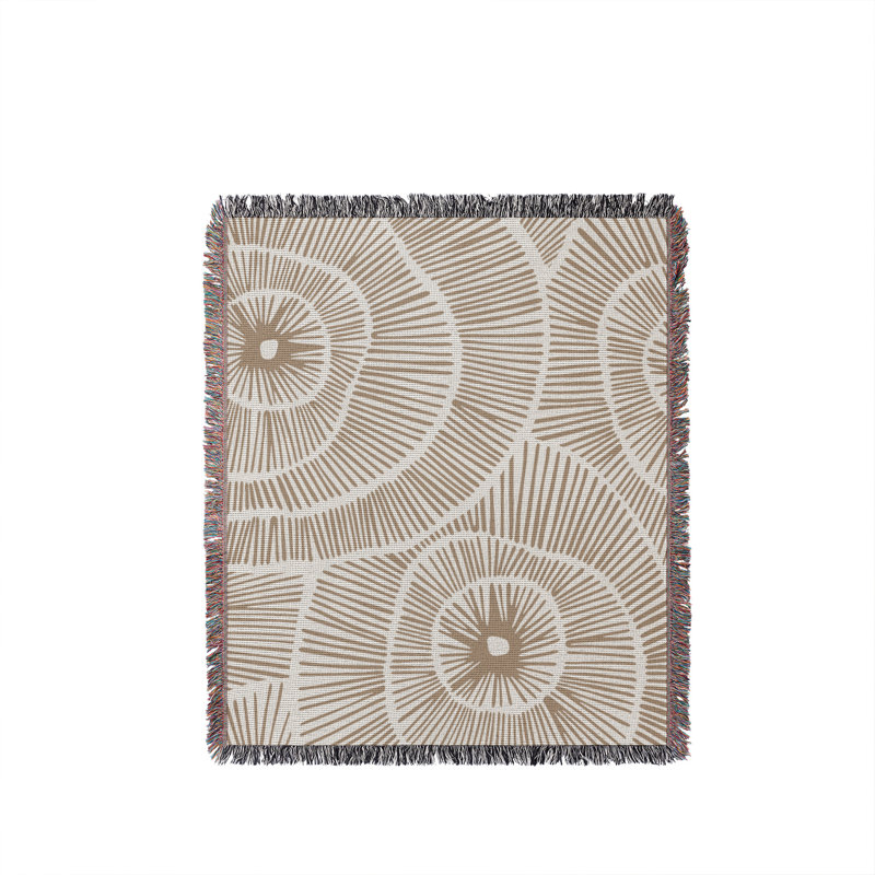 Jeté en coton Ray, 50 x 70, Beige