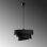 Lustre réglable Elegant, structure en métal noir, 3 tailles de capuchon (15,7 x 3,5 po, 12,6 x 6,7 po, 8,7 x 7,9 po) | Hauteur totale: 11,8 à 47,2 po | 1 x douille E27 (40 W maximum) | Parfait pour la salle à manger et les espaces de vie, solution d'éclairage élégante et fonctionnelle