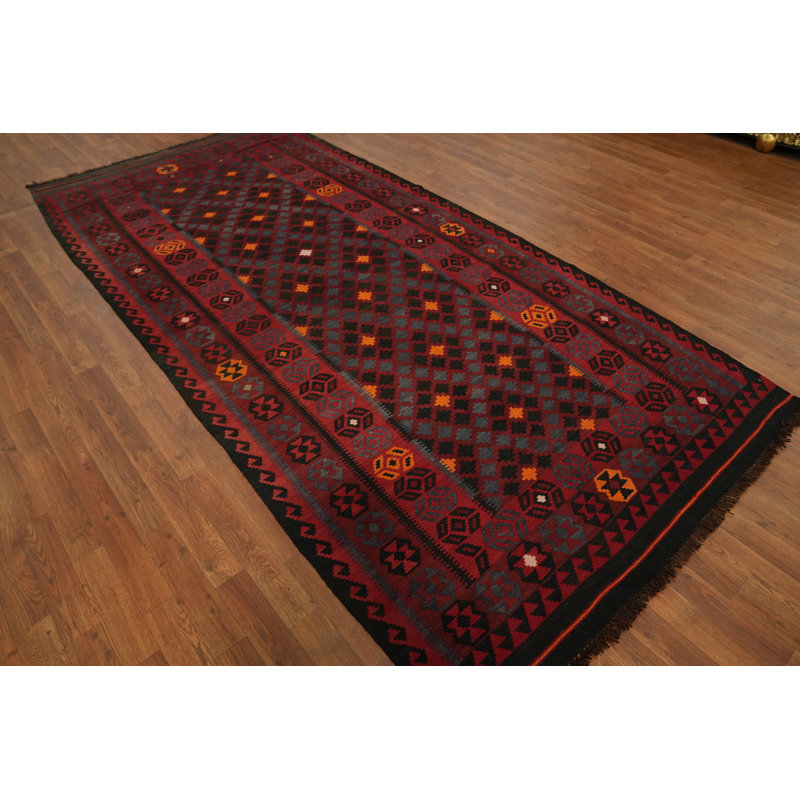 Tapis oriental kilim à teinture végétale 5 x 11