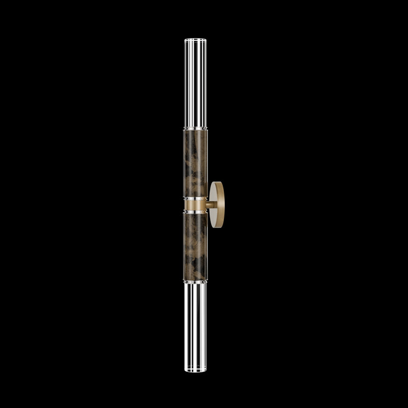 LED Wallchiere, Gold Leaf/Nickel/Charcoal
