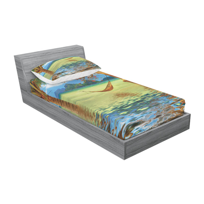 Microfiber Sheet Set, Twin Sheet Set with Fitted Sheet