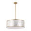 22" 5-Light Capiz Shell Drum Chandelier