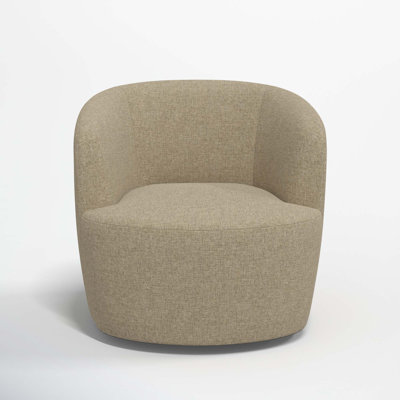 Maya Swivel Chair In Boucle
