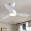 Ventilateur de plafond à 3 pales à intensité variable avec lumière DEL et télécommande-1471482527-1451223016