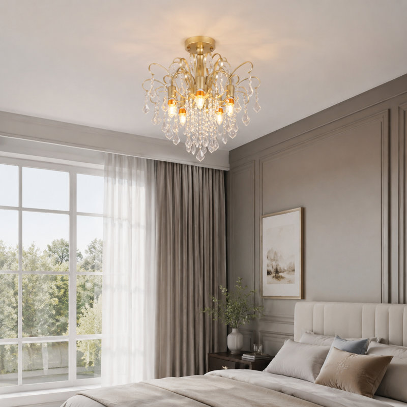 Plafonnier encastré en cristal Crystal Chandelier