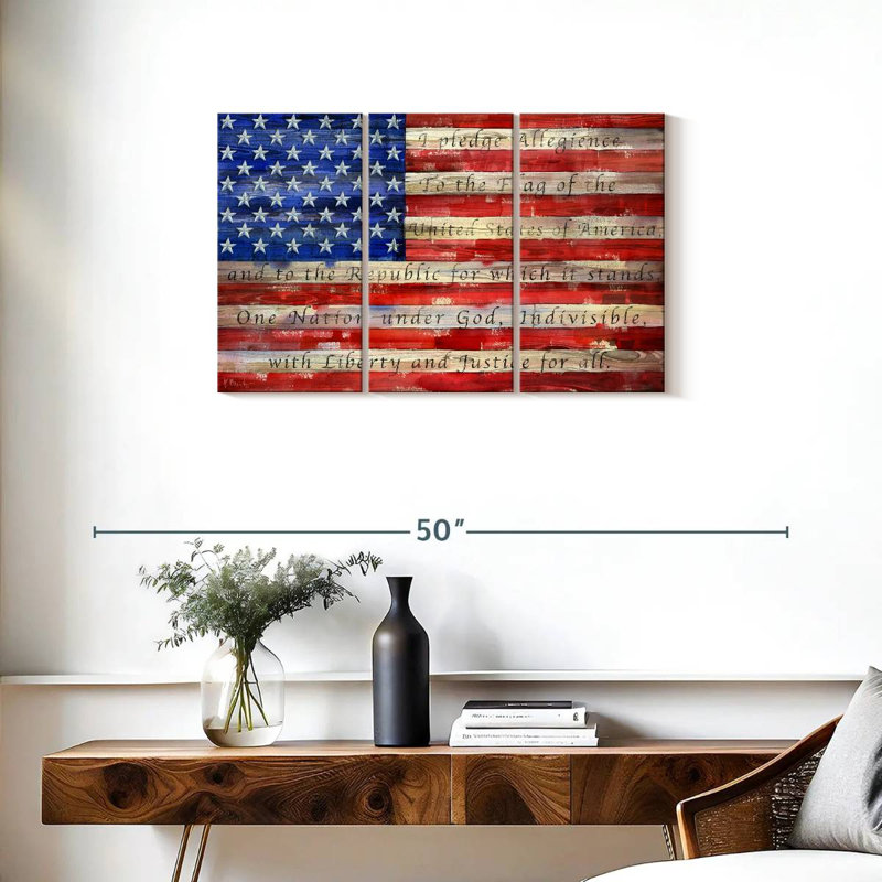 Borges All American Flag - Script, 20" H x 33" W