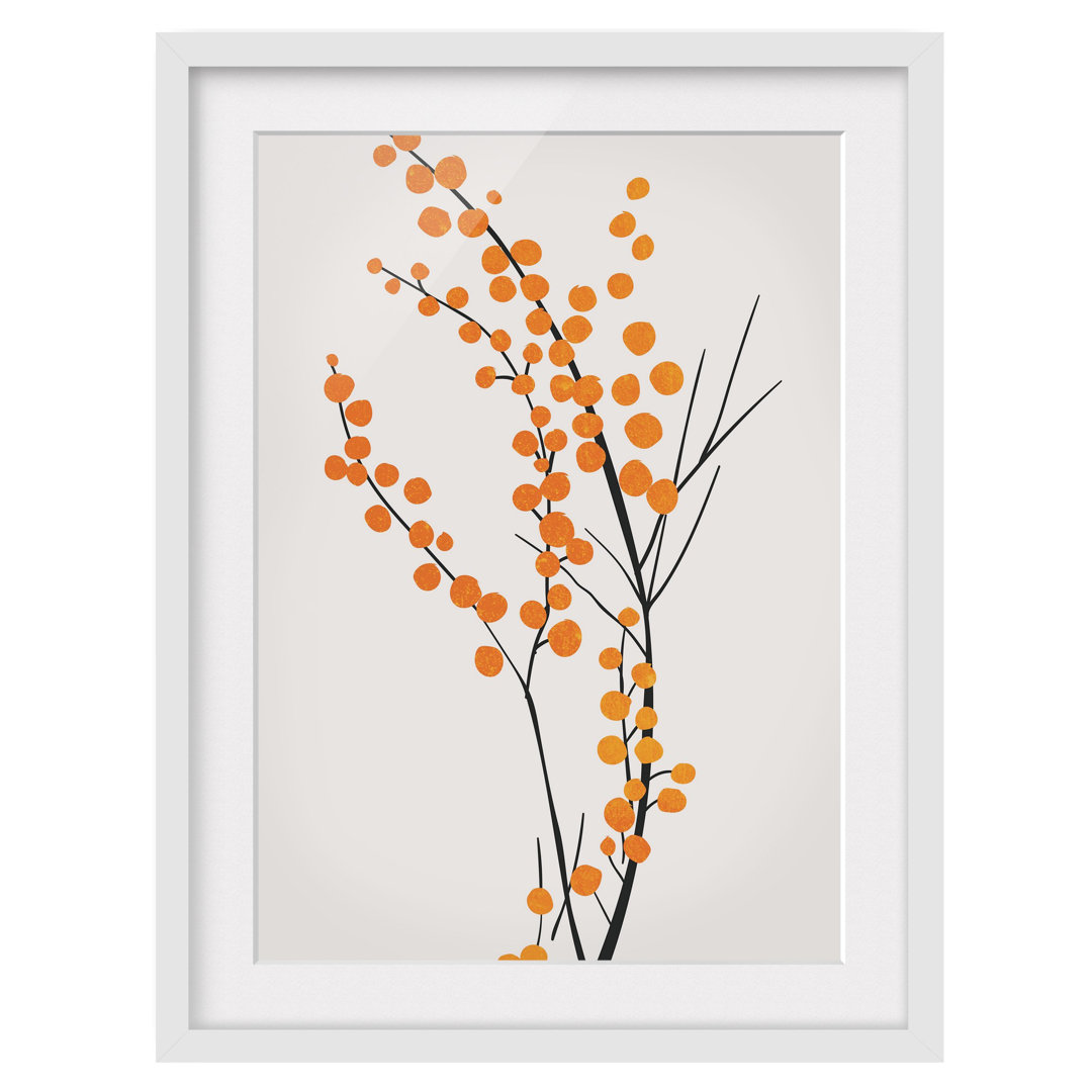 Gerahmtes Poster Plant World - Berries Orange