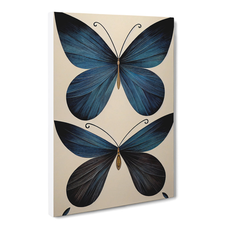 Butterfly Geometric - Wrapped Canvas, 76cm H x 50cm W x 3cm D