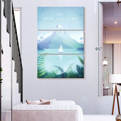 New Zealand Vintage Travel Poster