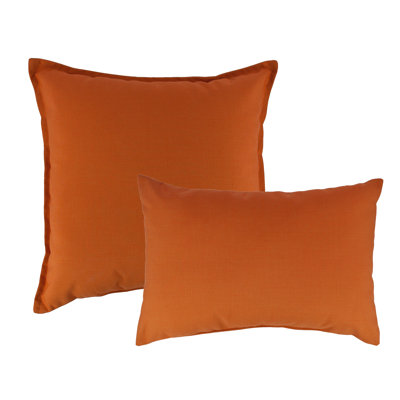 Solid Colour Sunbrella® Indoor/Outdoor Reversible Throw Pillow
