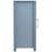 30.5" Tall Modern Retro Ribbed Wood End Table With Storage Shelf For Living Room,  Azure Grey Finish