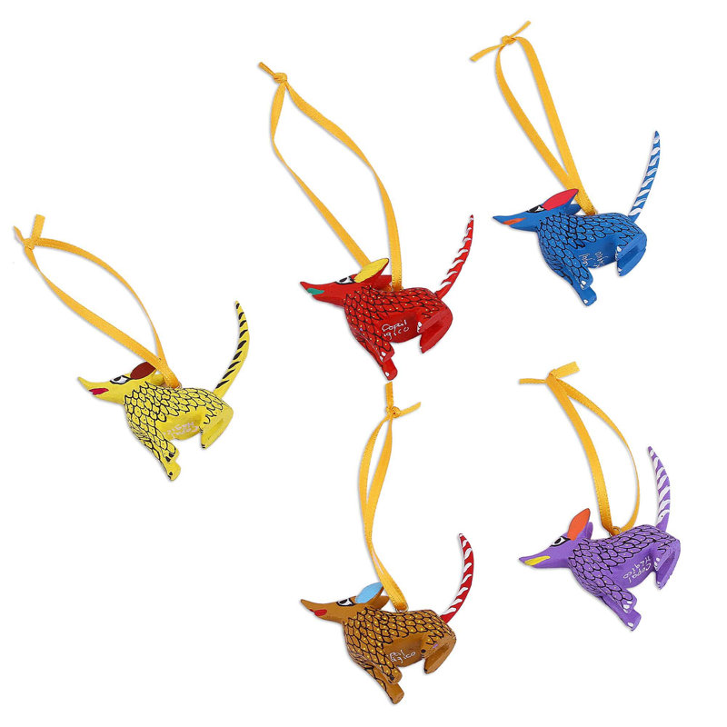 Ornement figurine suspendu alebrije doux coyote