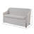 Slip Covered Settee With Casters