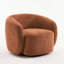 Fauteuil demi-tonneau pivotant rembourré Munehito-986386223