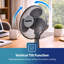 GEEPAS 12" Table Fan | Electric Portable Worktop Desk Fan with 3 Speeds 3 Blades, Adjustable Tilt Wide Angled Oscillation | Powerful Cooling Airflow for Home Office | 1 Year Warranty, 35W