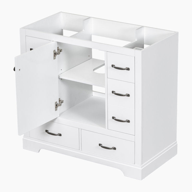 35.5'' Single Bathroom Vanity Base Only in White