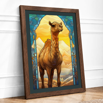 Camel In The Archway Art Deco - Print