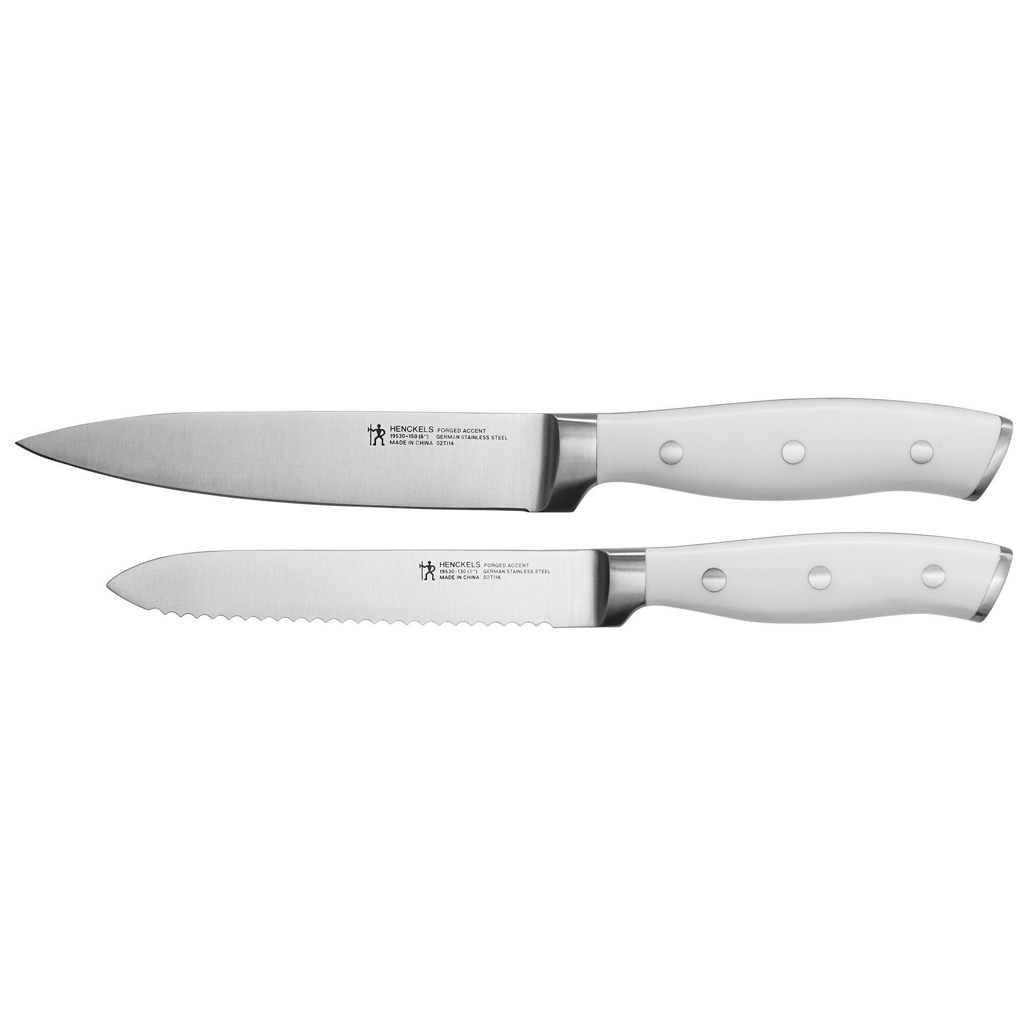 Henckels Forged Accent 2-pc Carving Set - White Handle, 2-pc