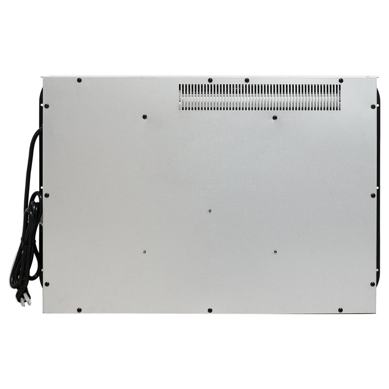 Foyer électrique de 26 pouces - Chaufferette ultra-mince avec flamme et bûche réalistes, télécommande, minuterie, protection contre la surchauffe, durée de vie de 50000 heures, chaleur de 1400W