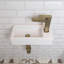 Liberty 370mm x 180mm White Ceramic Rectangular Wall Hung Basin Bathroom Sink