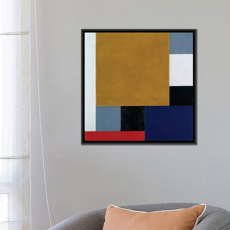 « composition 22, 1922 », impression sur toile, H 18 po x l 18 po x P 1,5 po, Toile avec cadre noir, Pas de tapis