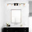 Luminaires de salle de bain 5 lumières noir mat + or mat