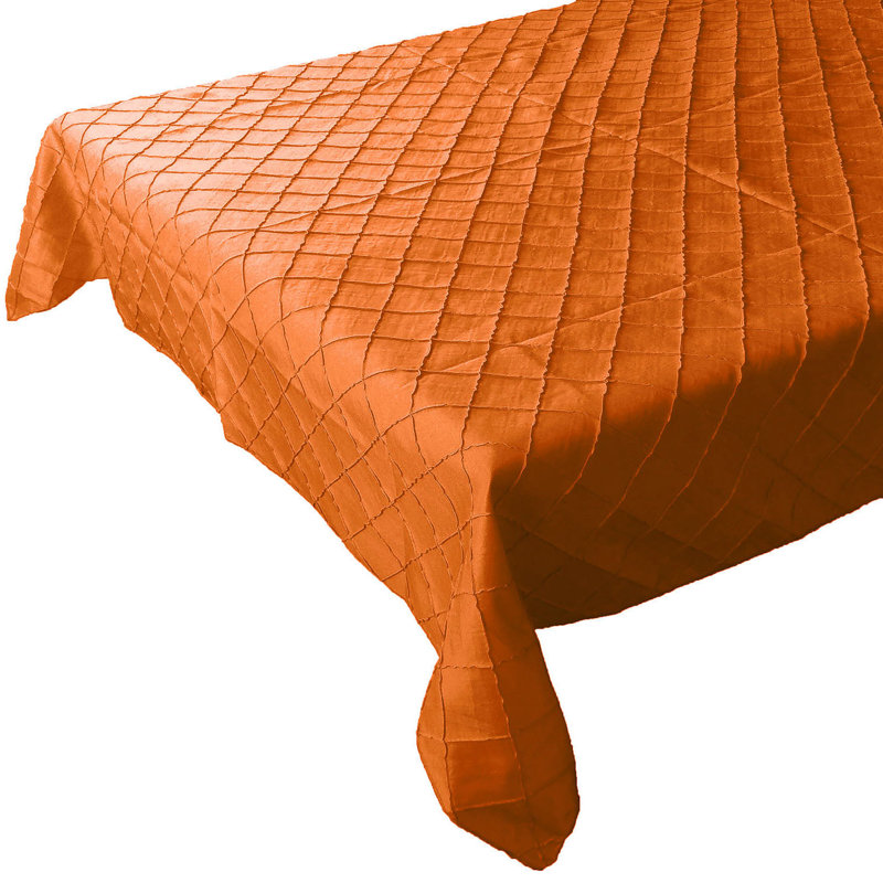 Nappe Pintuck, 58 po x 58 po, Orangé